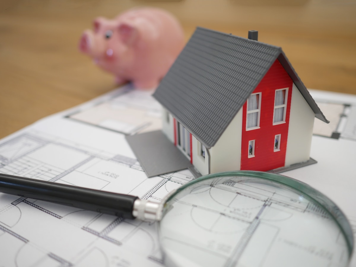 Real estate agent with clients
