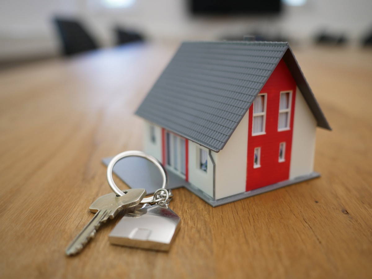 New homeowners receiving keys